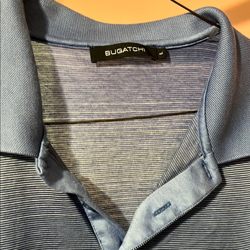 Bugatchi Blue Polo Shirt